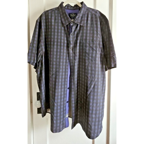 Nat Nast Luxury Originals American Fit‎ mens XL 100% silk short sleeve shirt